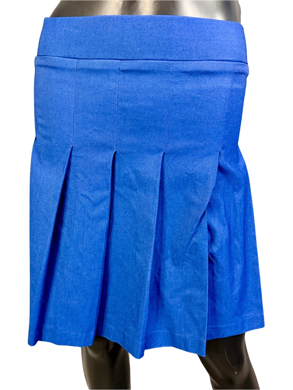 Cobalt Midi Pleated Skirt